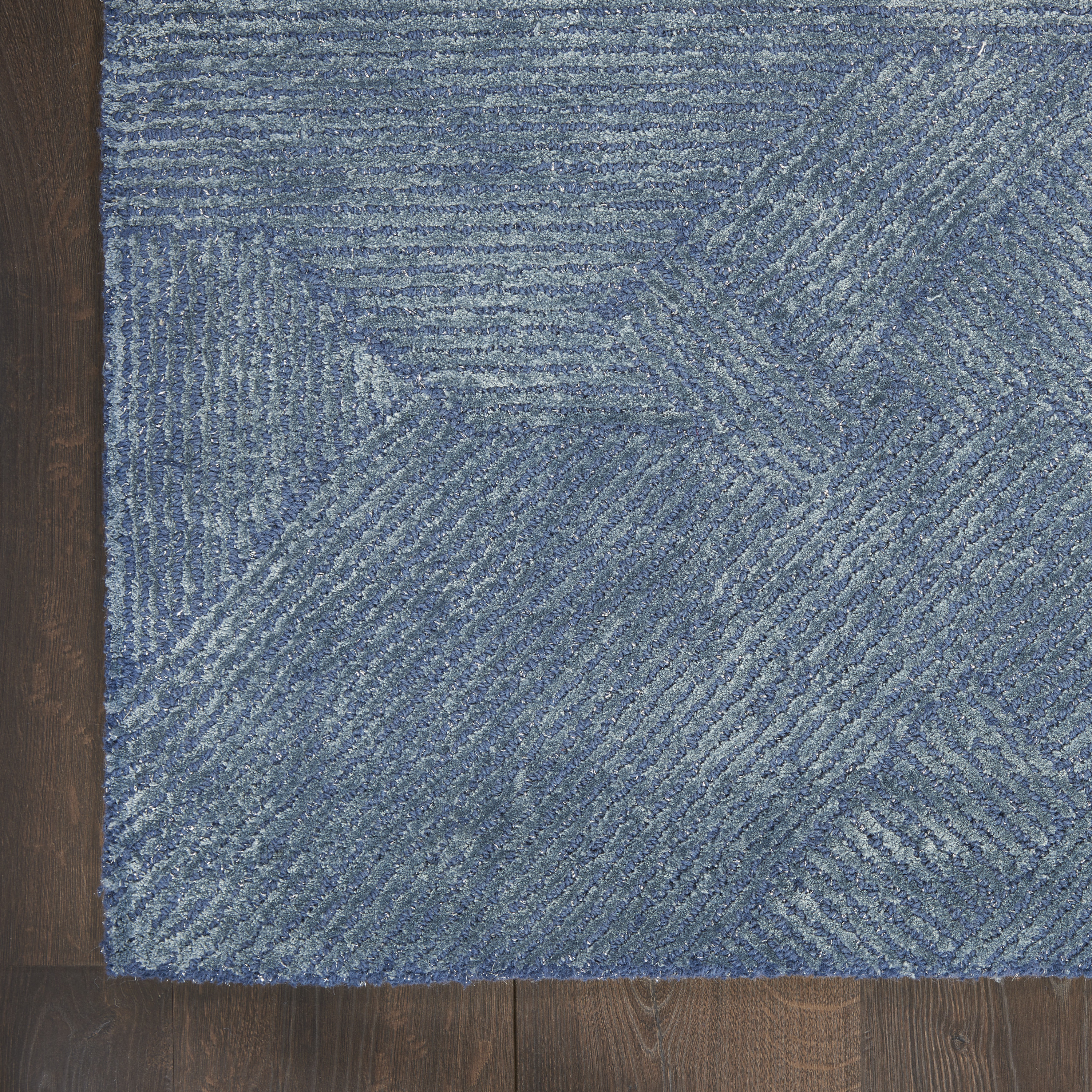 Michael Amini Ma30 Star 2'3" x 8' Blue Modern Indoor Rug