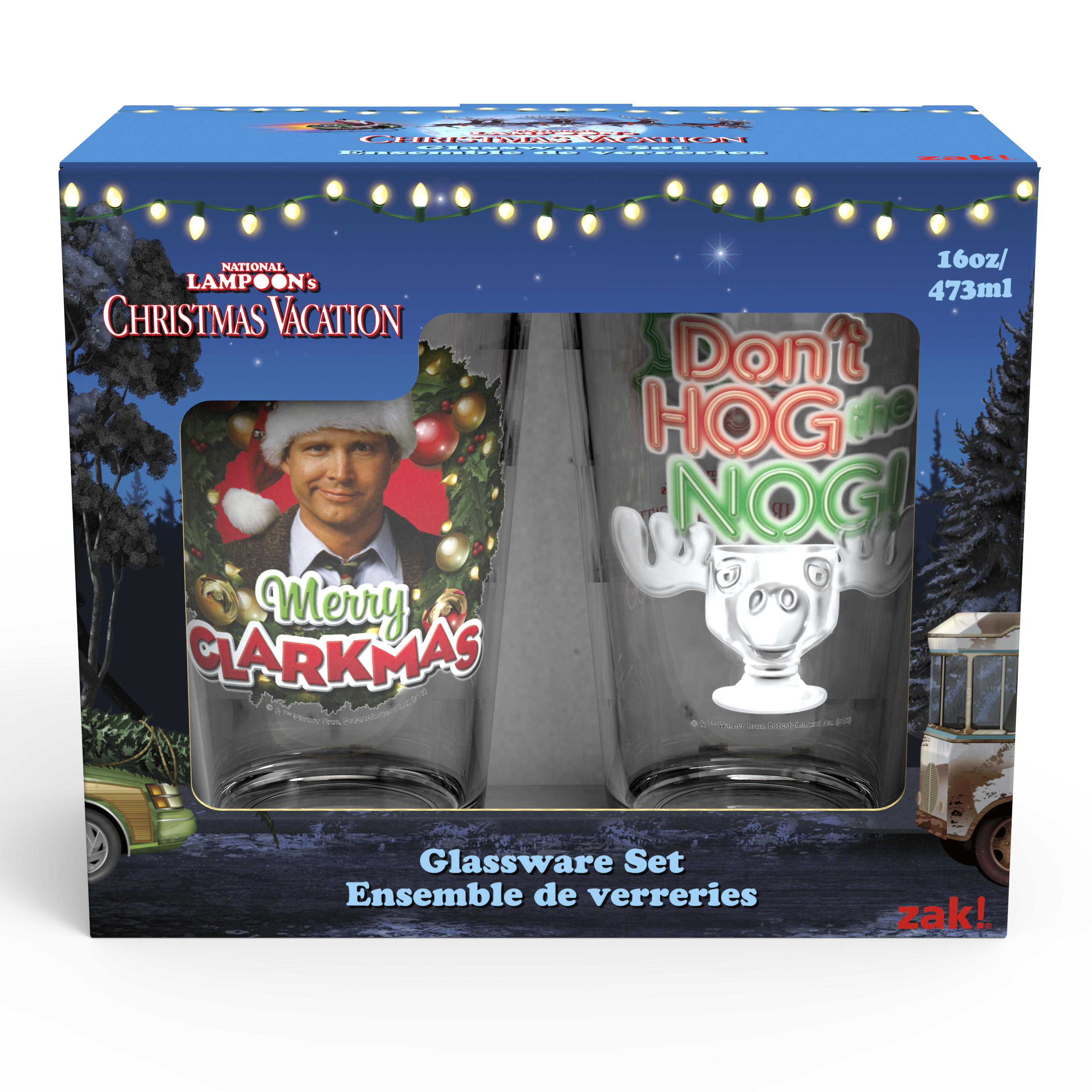 National Lampoon’s Christmas Vacation 16 ounce Pint Glasses, Clark Griswold, 2-piece set slideshow image 5 National Lampoon’s Christmas Vacation 16 ounce Pint Glasses, Clark Griswold, 2-piece set slideshow image 5