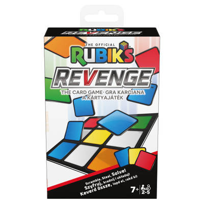 Rubik’s Cube, Rubik’s Revenge: The Card Game, Based on the Original 3x3 Cube Brain Teaser Puzzles, Family Game for Kids, Adults & Family Night, 2-5 Players, for Ages 7 & Up