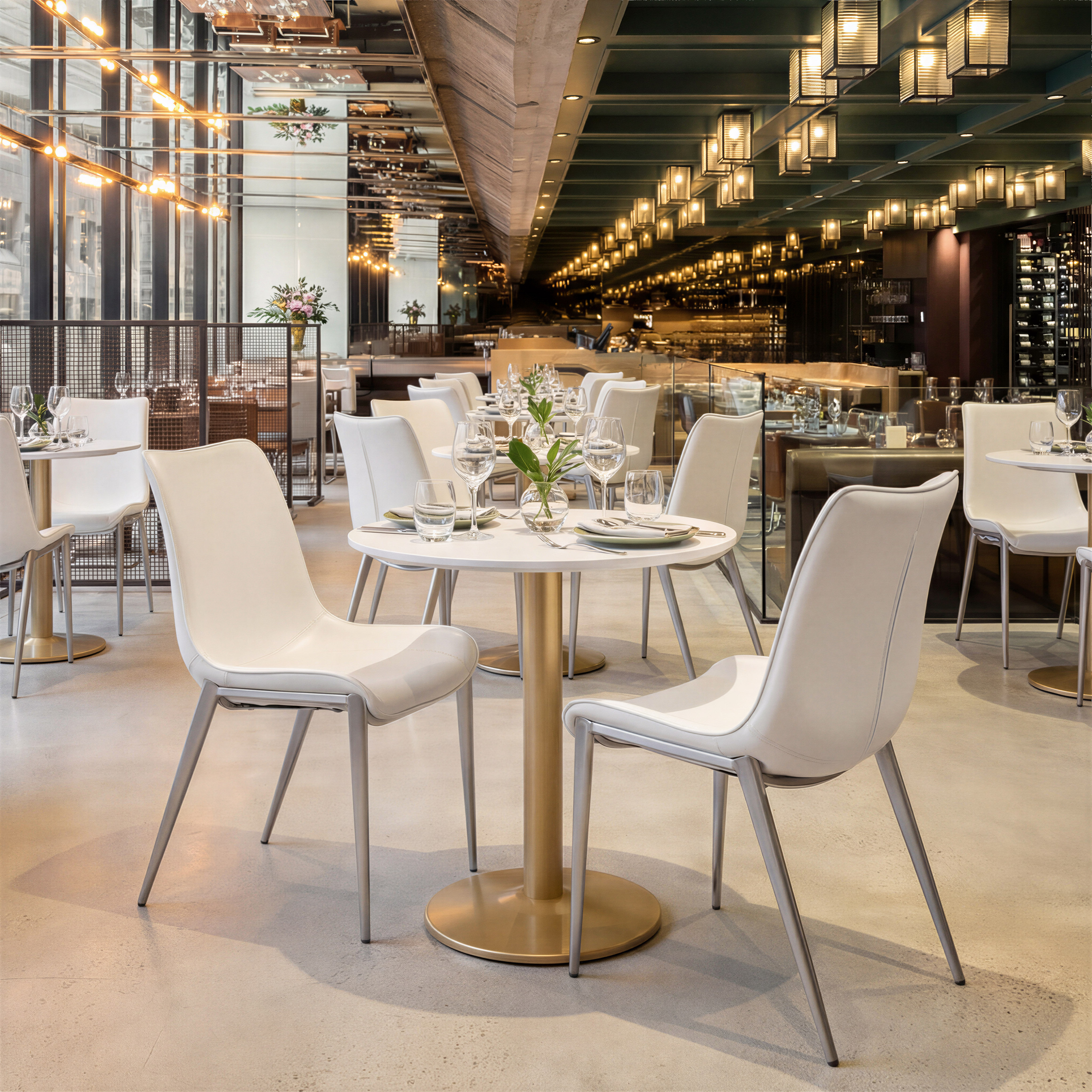 Alto Bistro Table White & Gold product image