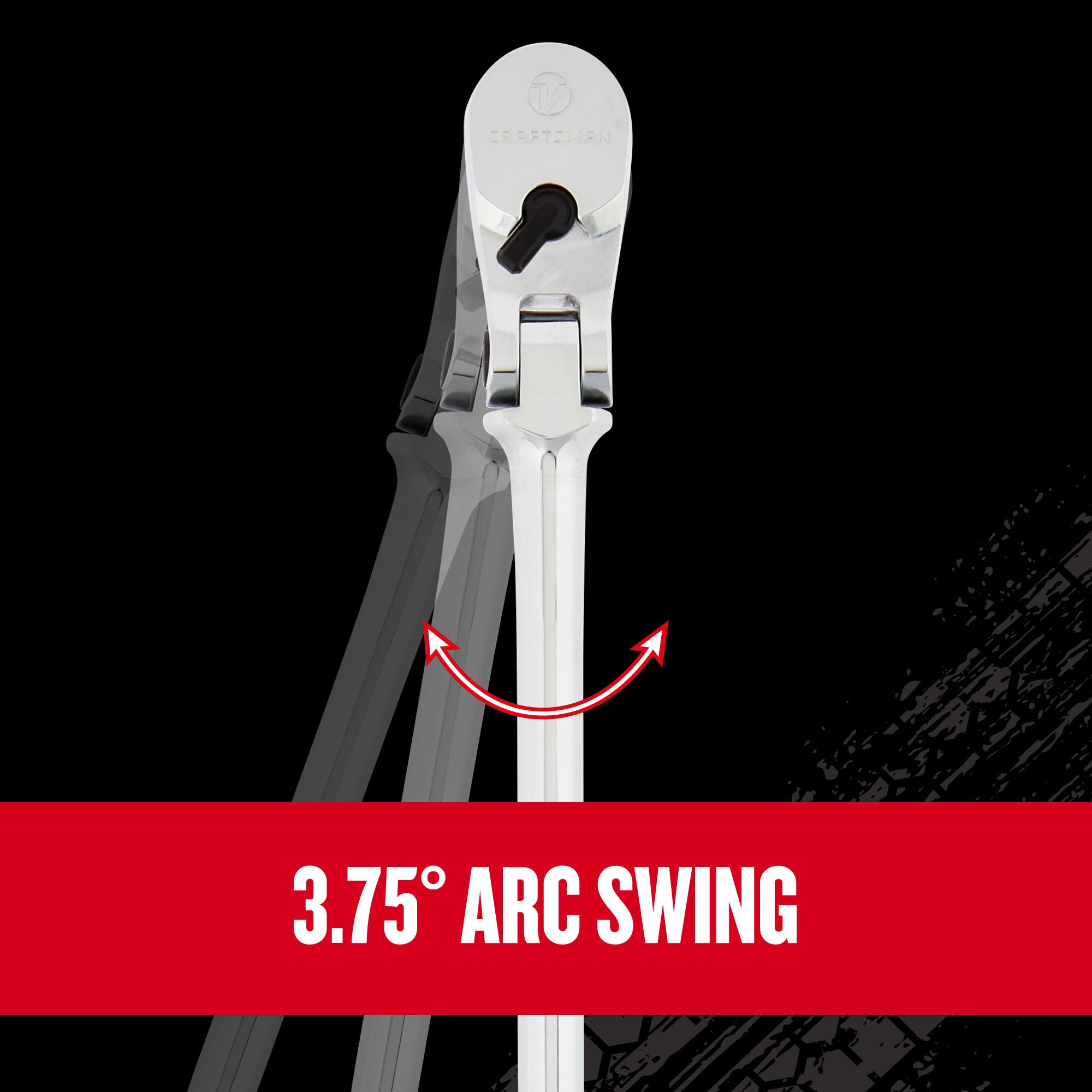 Graphic of CRAFTSMAN Ratchets highlighting product features