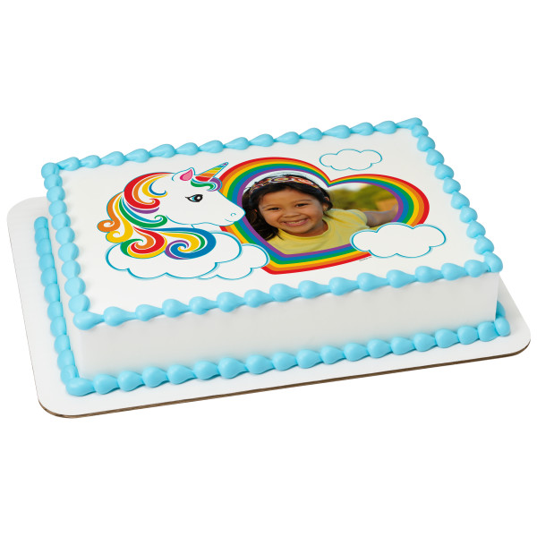 Magical Unicorn PhotoCake® Edible Image® Frame