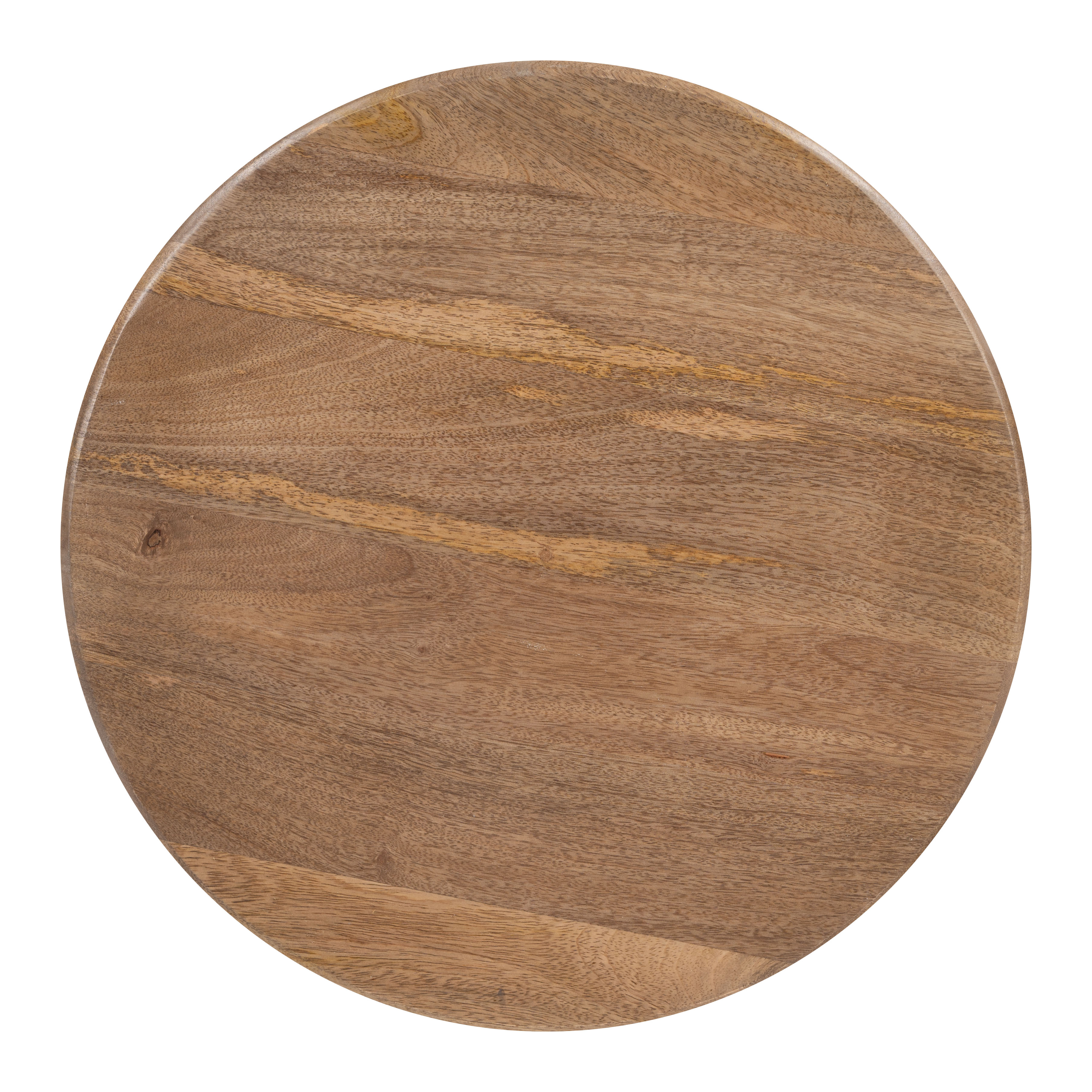Goblet Side Table Brown & White product image