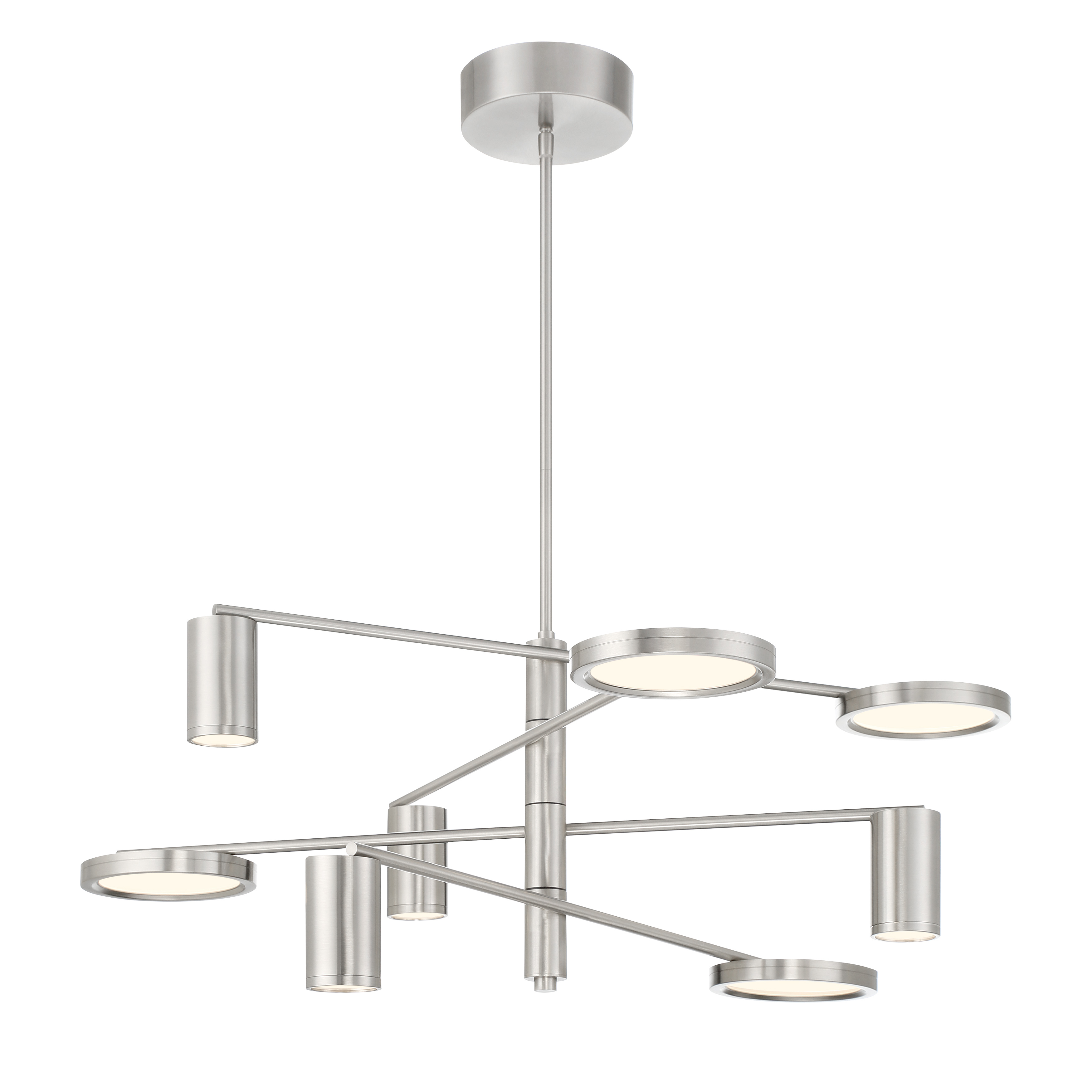 Swivel - 8 Light LED Chandelier