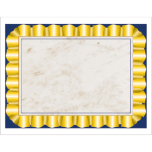 Gold Ribbon Border Paper, 8.5" x 11", Pack of 50