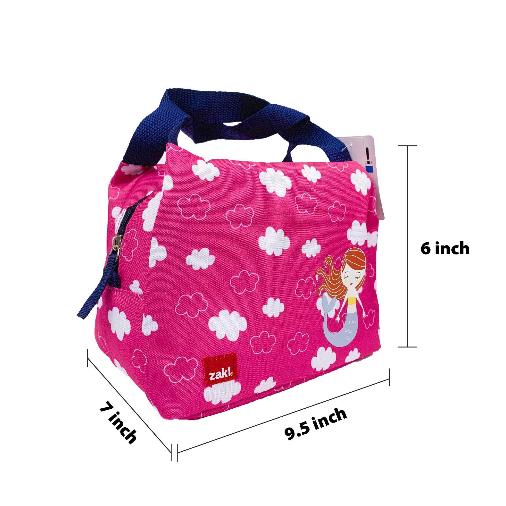 Happy Things Purse Style Insulated Reusable Lunch Bag, Mermaids slideshow image 5 Happy Things Purse Style Insulated Reusable Lunch Bag, Mermaids slideshow image 5