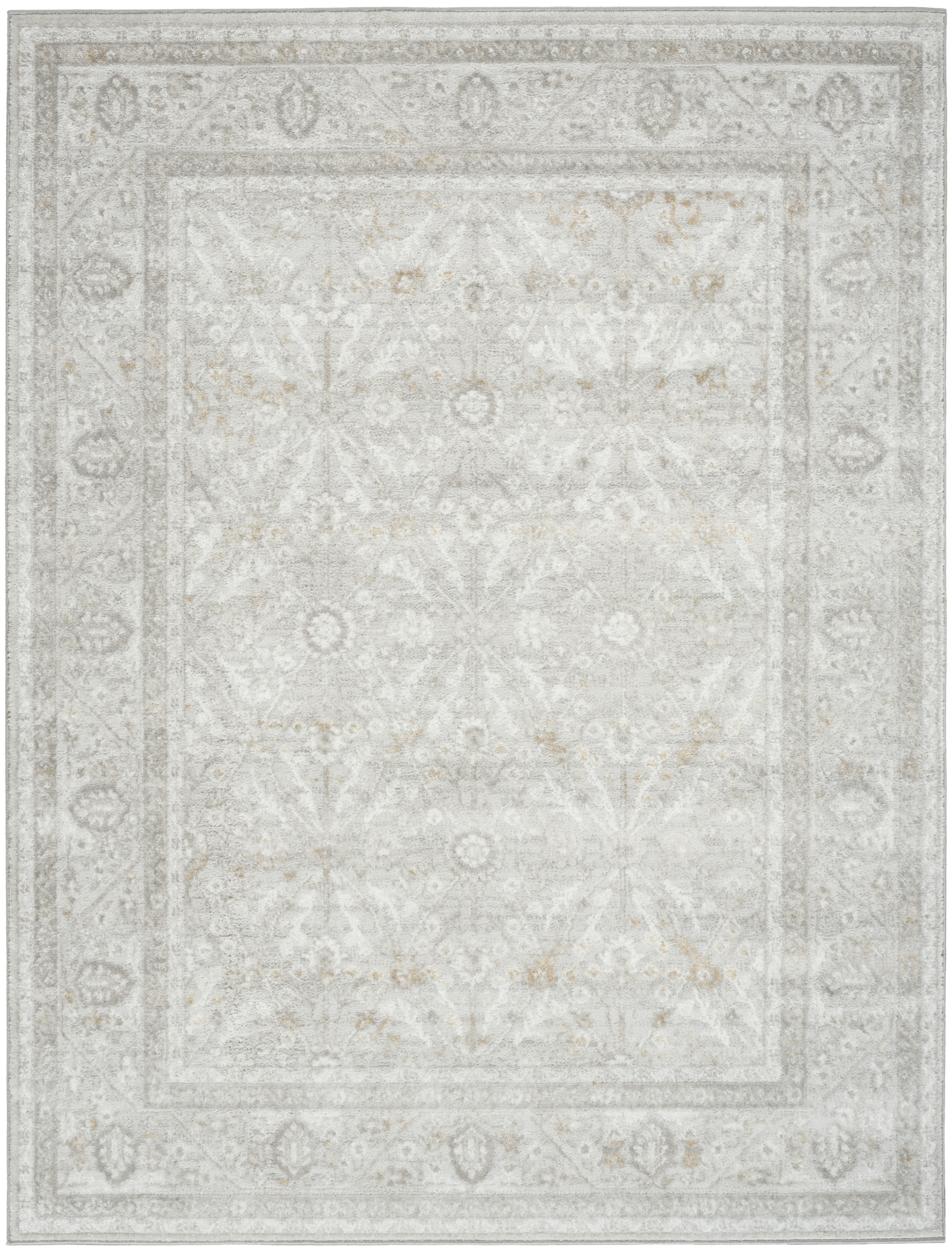 Nourison Dekor 4' x 6' Grey Vintage Indoor Rug