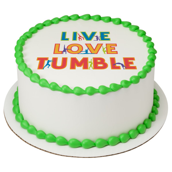 Live, Love, Tumble PhotoCake® Edible Image®