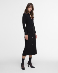 Della Knitted Midi Dress Classic Black