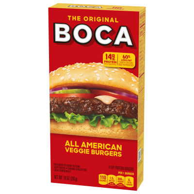 BOCA All American Veggie Burgers, 4 ct Box