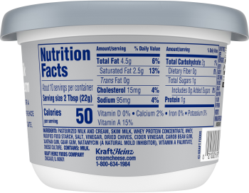 Philadephia Whipped Chive Cream Cheese, 7.5 Oz