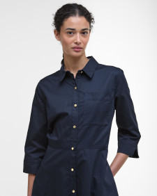 Saffron Midi Dress Dark Navy