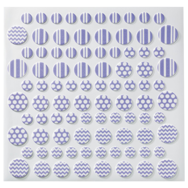 Bright Printed Assortment Dots Fondant DecoShapes®
