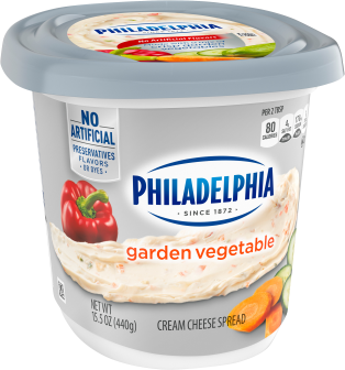 Philadelphia Garden Vegetable Cream Cheese Spread 15.5 oz Tub, 15.5 Oz