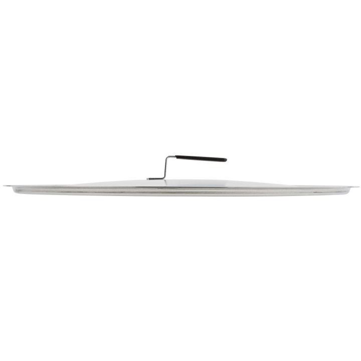 20 3/16-inch Wear-Ever® domed aluminum cover with satin finish and dipped handle