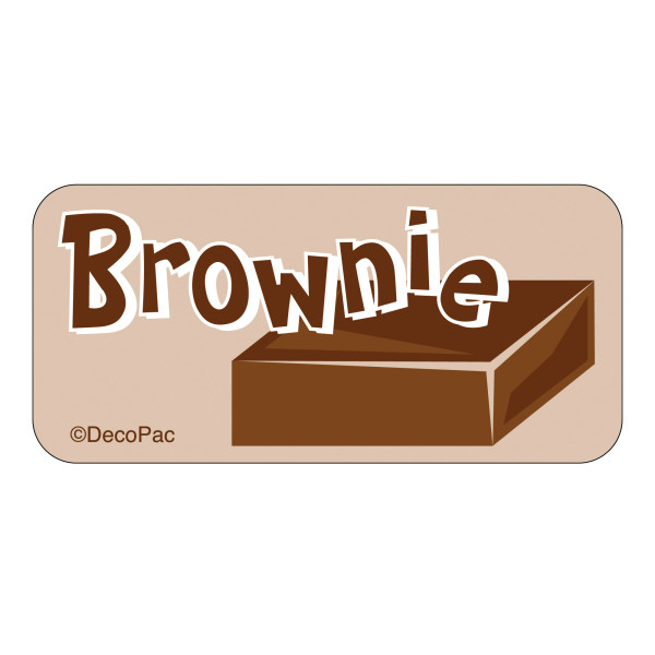 Brownie Label PhotoCake® Edible Image® Merchandising Label