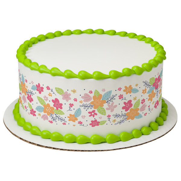 Nostalgic Floral PhotoCake® Edible Image® Strips