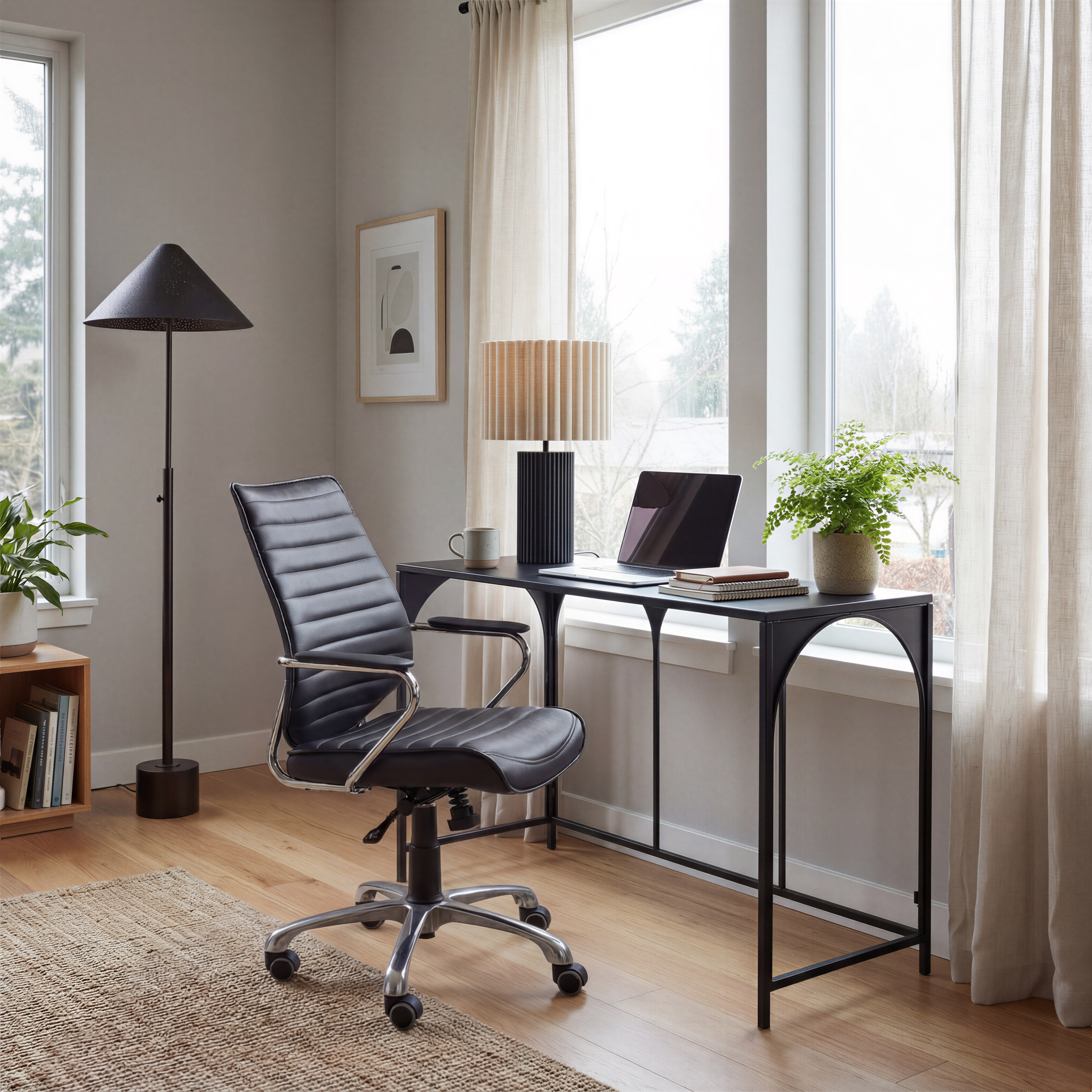 Aurora Table Lamp Beige & Black product image
