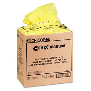Chicopee Inc, Chix Masslinn Dust Cloths, 24" x 24", Yellow