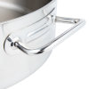 12-quart Intrigue® stainless steel brazier with natural finish