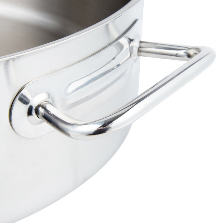 12-quart Intrigue® stainless steel brazier with natural finish