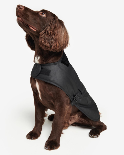 Waxed Dog Coat Classic Black