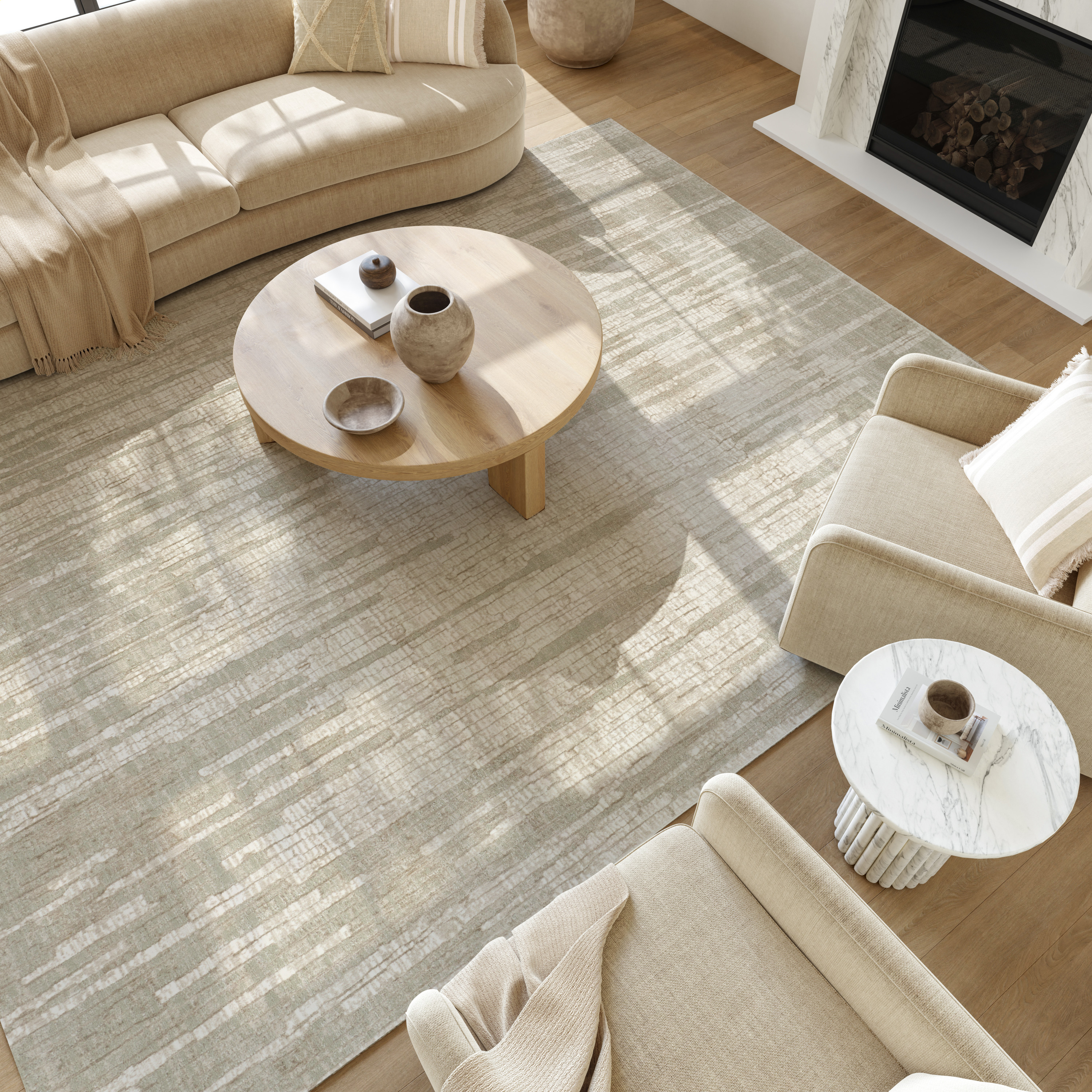 Nourison Soft Structure 5'3" x 7'3" Sage Modern Indoor Rug