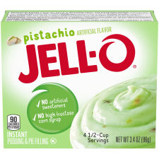 Jell-O Pistachio Instant Pudding & Pie Filling, 3.4 oz Box