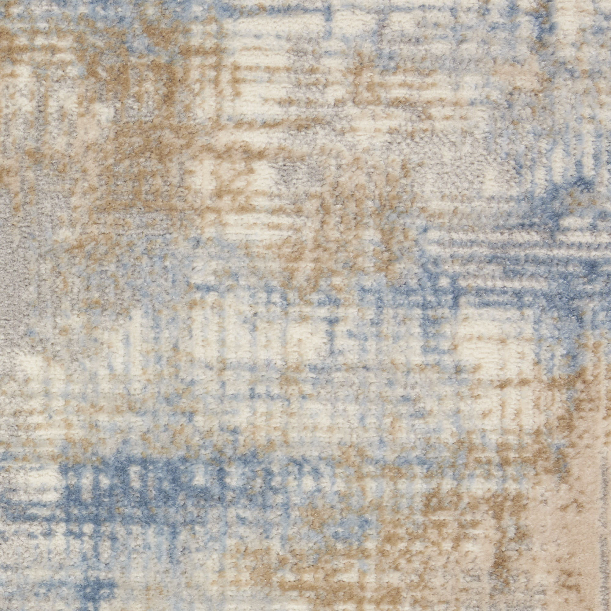 Calvin Klein CK950 Rush 2'3" x 10' Blue Beige Modern Indoor Rug