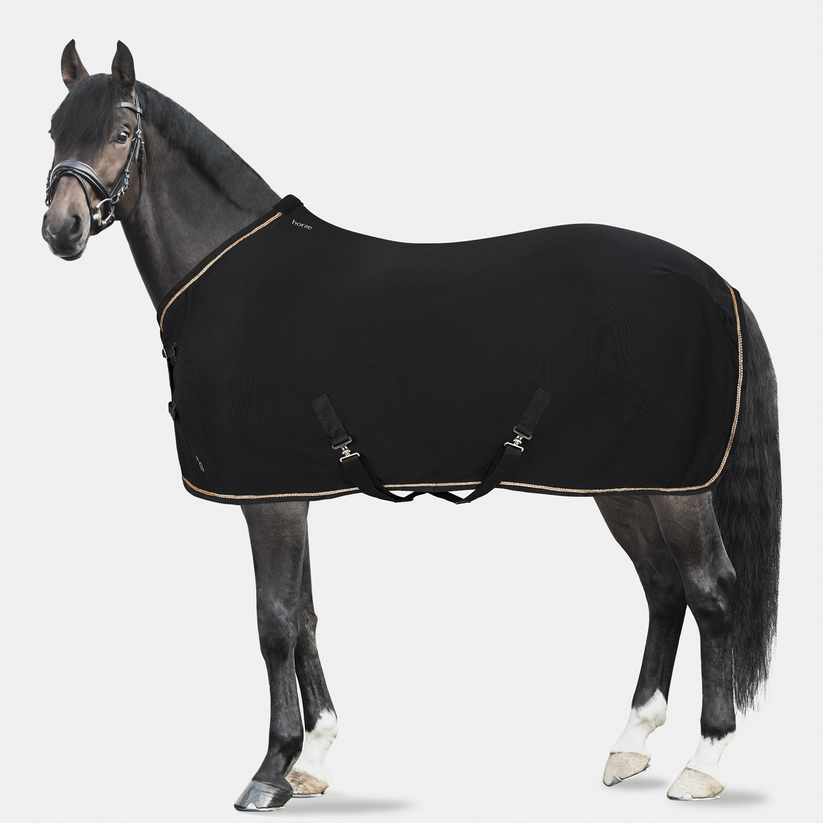 Horze Glarus Fleece Blanket with Braided Piping