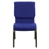 HERCULES Series 18.5''W Stacking Church Chair in Purple Fabric - Gold Vein Frame - Picture 114 of 140
