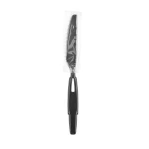 Dixie, Ultra Smartstock Series-W Heavy-weight Polypropylene Plastic Wrapped Knife, Black