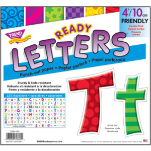 Patchwork Furry Friends&reg; 4-Inch Friendly Uppercase/Lowercase Combo Pack (EN/SP) Ready Letters&reg;