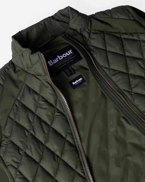 Edda Quilted Sweatshirt Olive