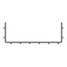 Wire Mesh Cable Tray, Steel, Deep, 4 in. D x 24 in.W