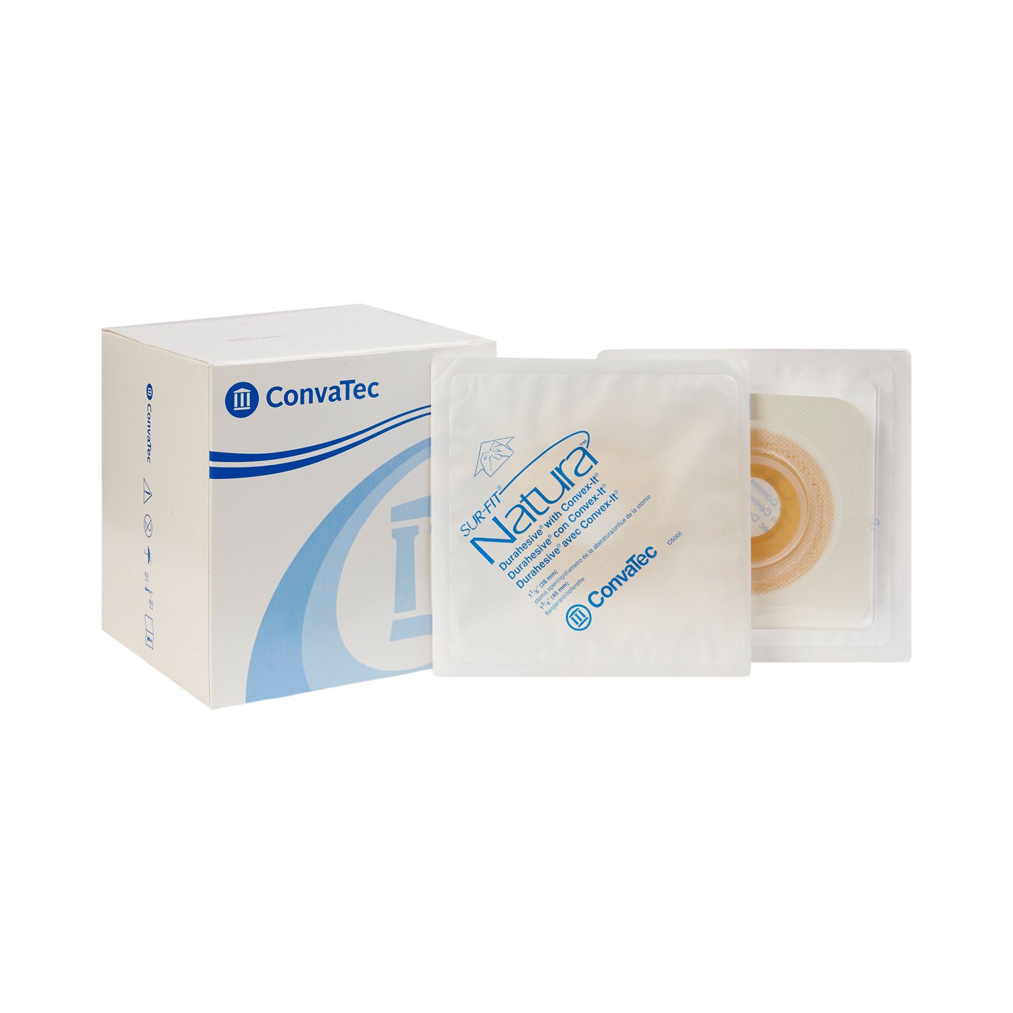 Sur-Fit Natura® Two-Piece Durahesive® Skin Barrier, Pre-cut to Fit 28mm Stomas