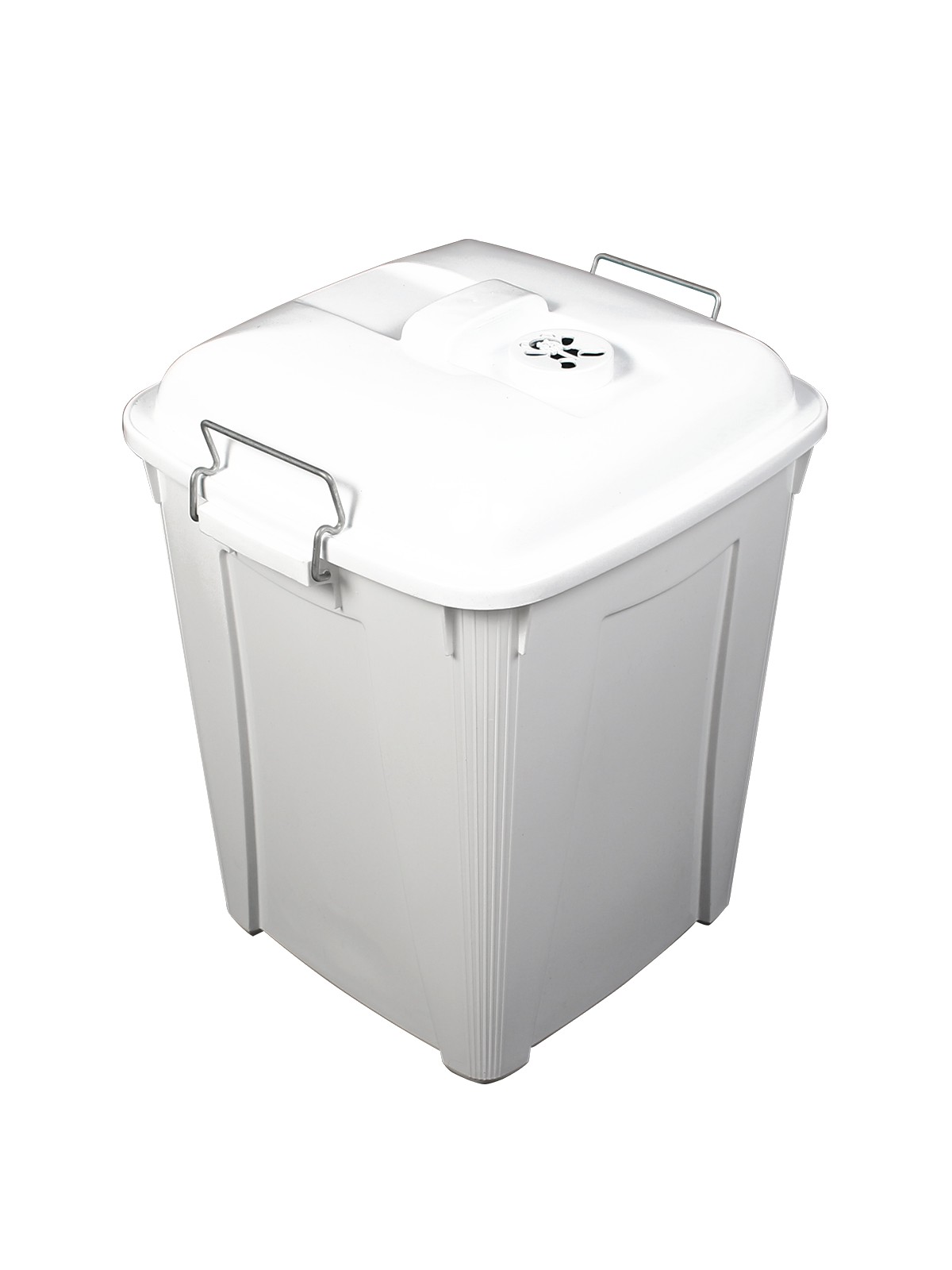 DIAPER PAIL – Single – Unit – 14 G – Vented Lift – White