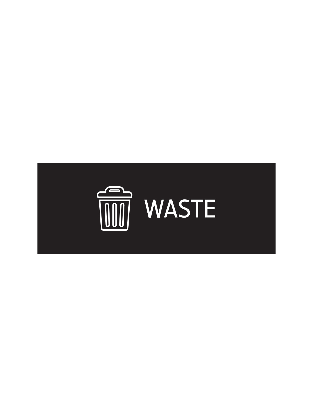 RISE – Triple – Sign – Waste – Black