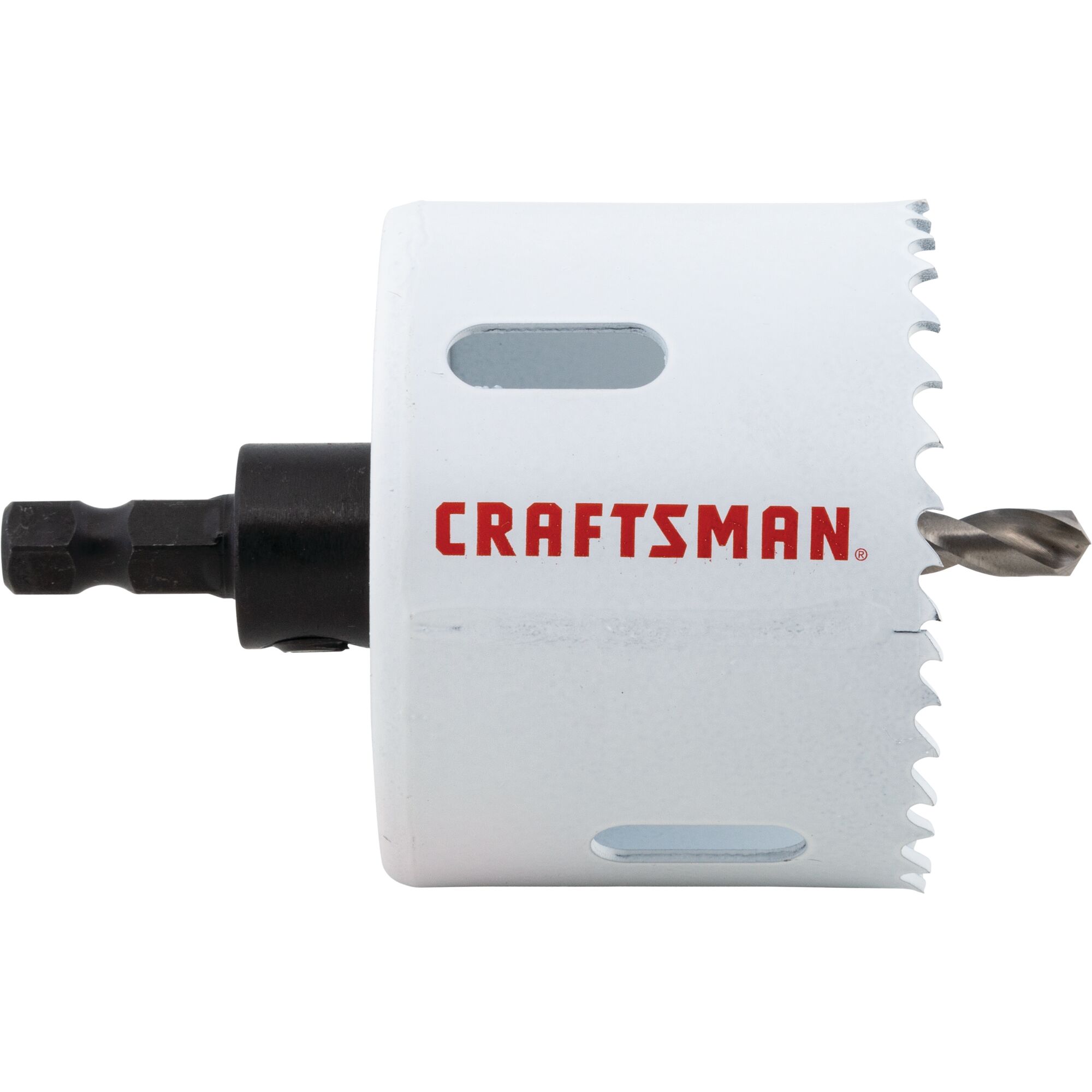 View of CRAFTSMAN Hole Saws on white background