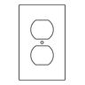 Floor Box Cover, Steel, 1 Gang, Duplex Receptacle