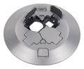Steel City® Poke Through Cover Aluminum with Brushed Finish 7-1/2 in. Dia.