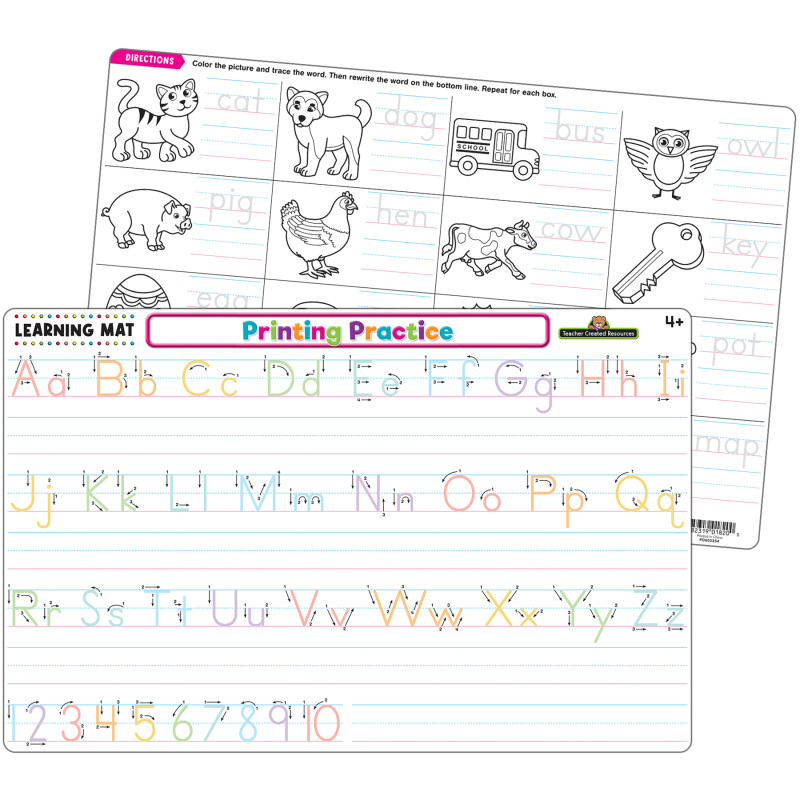 Printing Practice Learning Mat