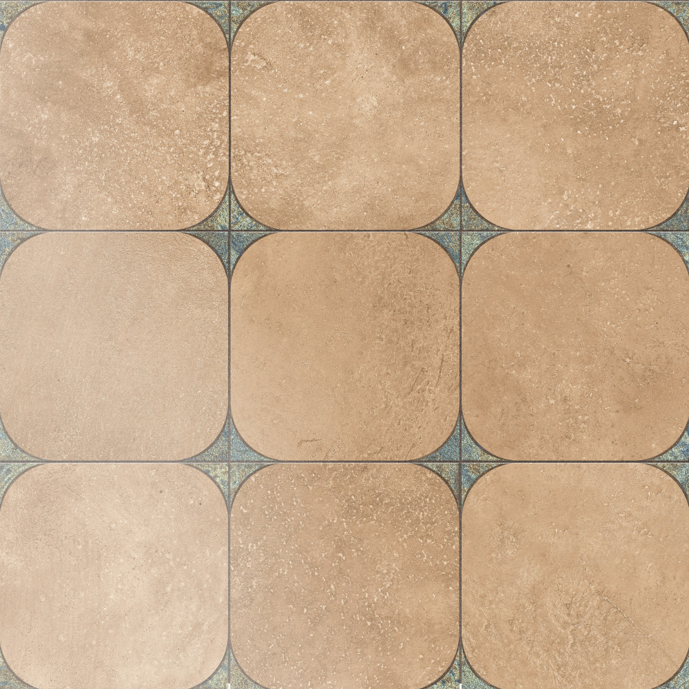 Atlas Star Quartet Cotto Ocean 9-3/4 in. x 9-3/4 in. Porcelain Floor and Wall Tile
