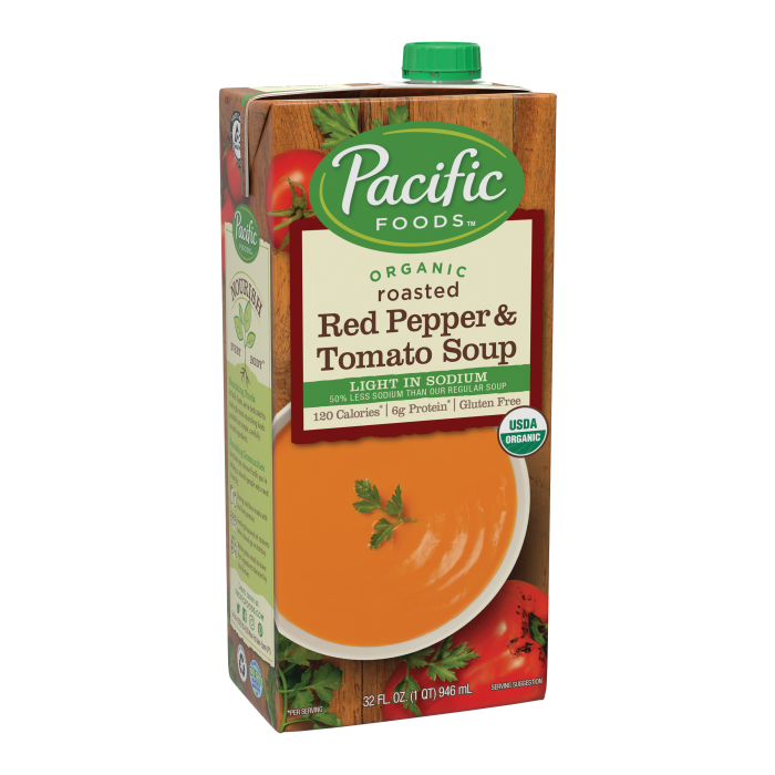 Light Sodium Organic Creamy Roasted Red Pepper & Tomato Soup