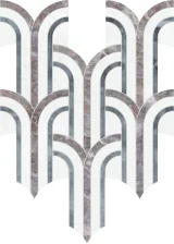 Waterjet Stone Mosaics Blush 11×12 Florence Mosaic Honed