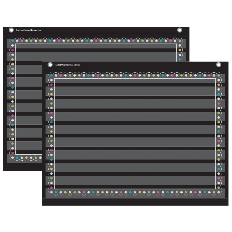 Chalkboard Brights Mini Pocket Chart (17" x 22"), Pack of 2