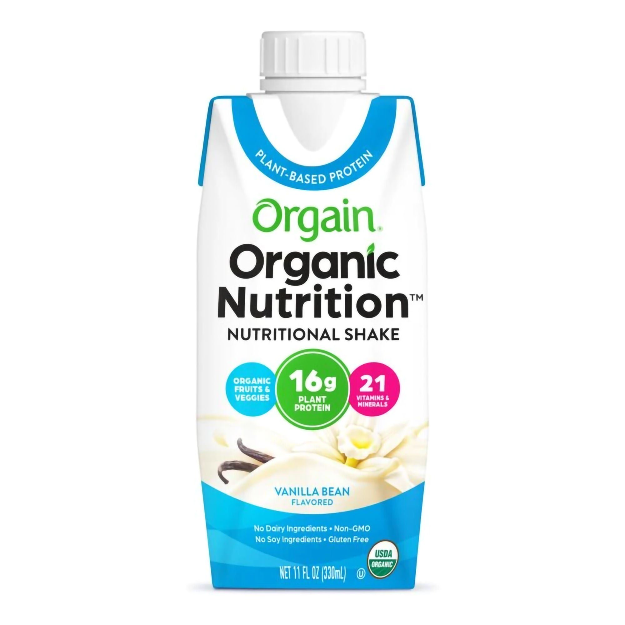 Orgain® Organic Nutrition™ Vegan Vanilla Nutritional Shake, 11-ounce carton