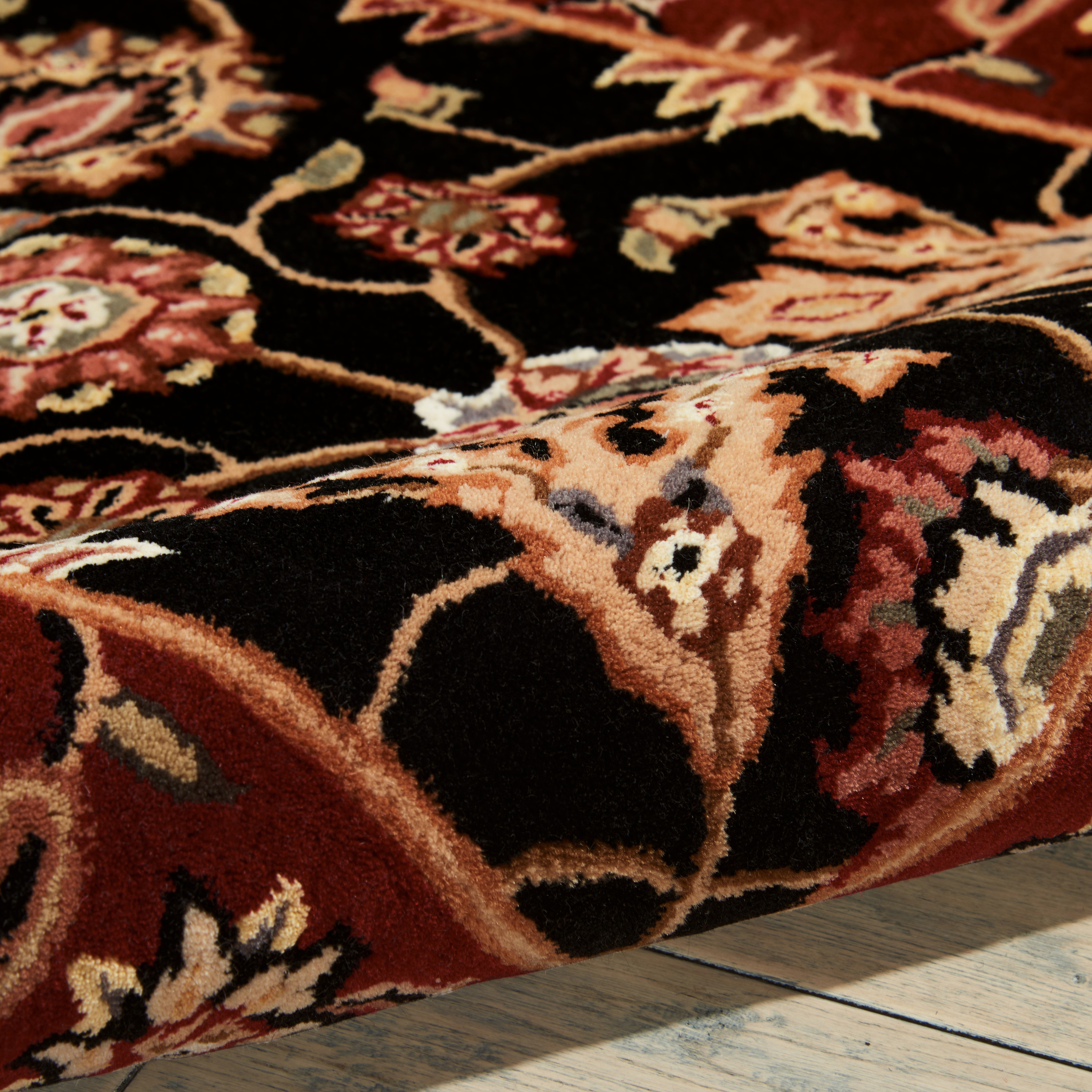 Nourison Nourison 2000 2'3" x 8' Black Traditional Indoor Rug