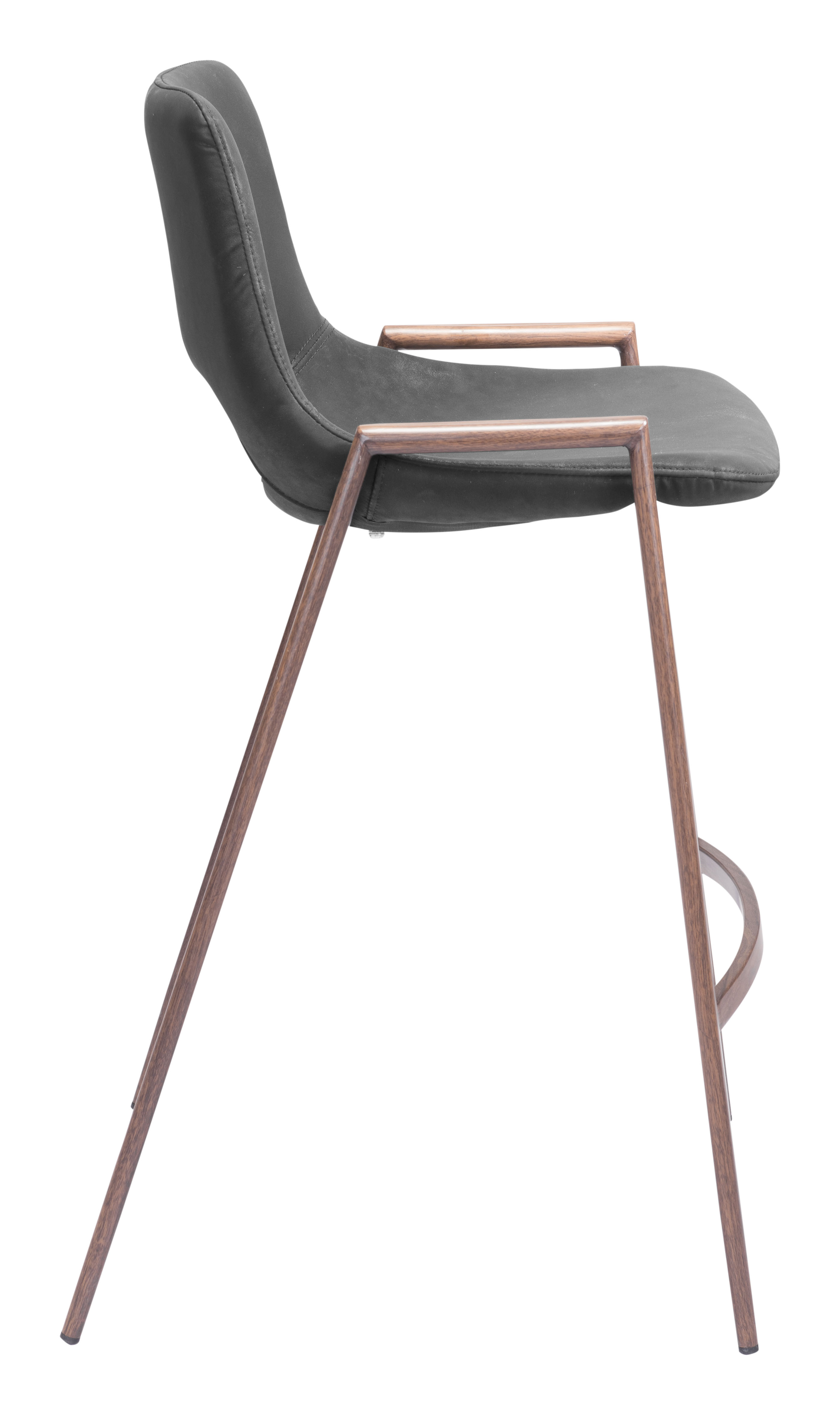 Desi Counter Stool (Set of 2) Black & Walnut product image