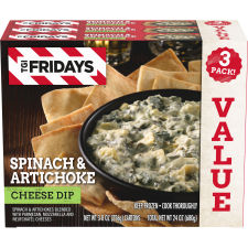 TGI Fridays Spinach & Artichoke Cheese Dip Value Pack, 3 ct Box, 8 oz Cartons